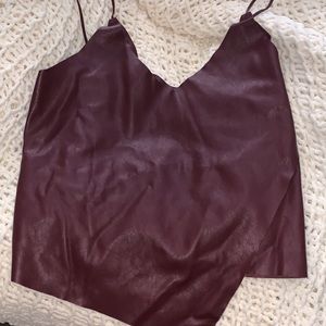 Burgundy shirt
